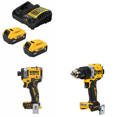 DeWalt DCB205-2C Battery Kit W/ FREE DCF860B Impact Driver and FREE DCD805B Hammer Drill