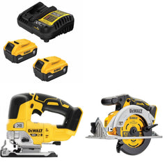 DeWalt DCB205-2C Battery Kit W/ FREE DCS334B Jig Saw and FREE DCS565B Circular Saw
