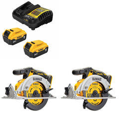 DeWalt DCB205-2C Battery Kit W/ FREE DCS565B Circular Saw, 2 Pack
