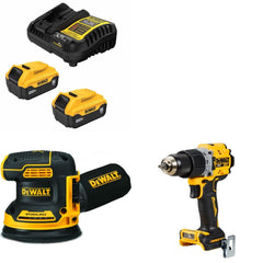 DeWalt DCB205-2C Battery Kit W/ FREE DCW210B Sander and FREE DCD805B Drill