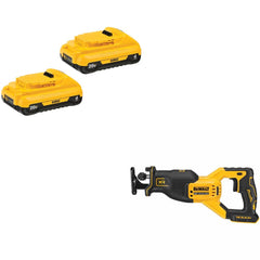 DeWalt DCB240-2 Battery, 2 Pack Kit W/ FREE DCS382B Reciprocating Saw