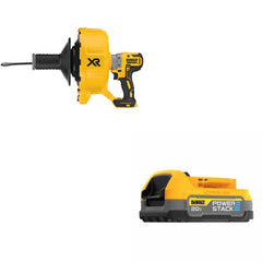 DeWalt DCD200B Drain Snake Kit W/ FREE DCBP034 Compact Battery