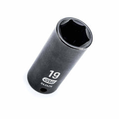 Gearwrench 84342N 3/8" Drive 6 Point Deep Impact Metric Socket 19mm