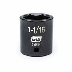Gearwrench 84511N 1/2" Drive 6 Point Standard Impact SAE Socket 1-1/16"