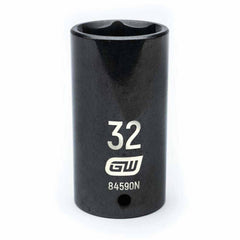 Gearwrench 84590N 1/2" Drive 6 Point Deep Impact Metric Socket 32mm