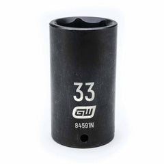 Gearwrench 84591N 1/2" Drive 6 Point Deep Impact Metric Socket 33mm