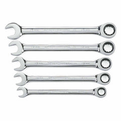 Gearwrench 93004D 5 Pc. 72-Tooth 12 Point Ratcheting Combination Metric Wrench Set
