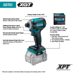 Makita GT500M 40V max XGT Brushless Cordless 5-Pc. Combo Kit (4.0Ah)