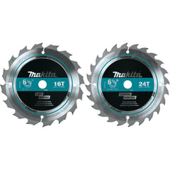 Makita T-01426 2 Piece 6-1/2" Carbide-Tipped Circular Saw Blade Set