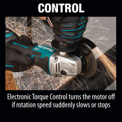 Makita XAG11Z 18V LXT 4-1/2” / 5" Cut-Off/Angle Grinder (Tool Only)