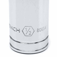 Gearwrench 80654 1/2" Drive Hex Bit SAE Socket for Internal Hex Fasteners