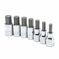 Gearwrench 80721 7 Pc. 1/2" Drive Hex Bit SAE Socket Set