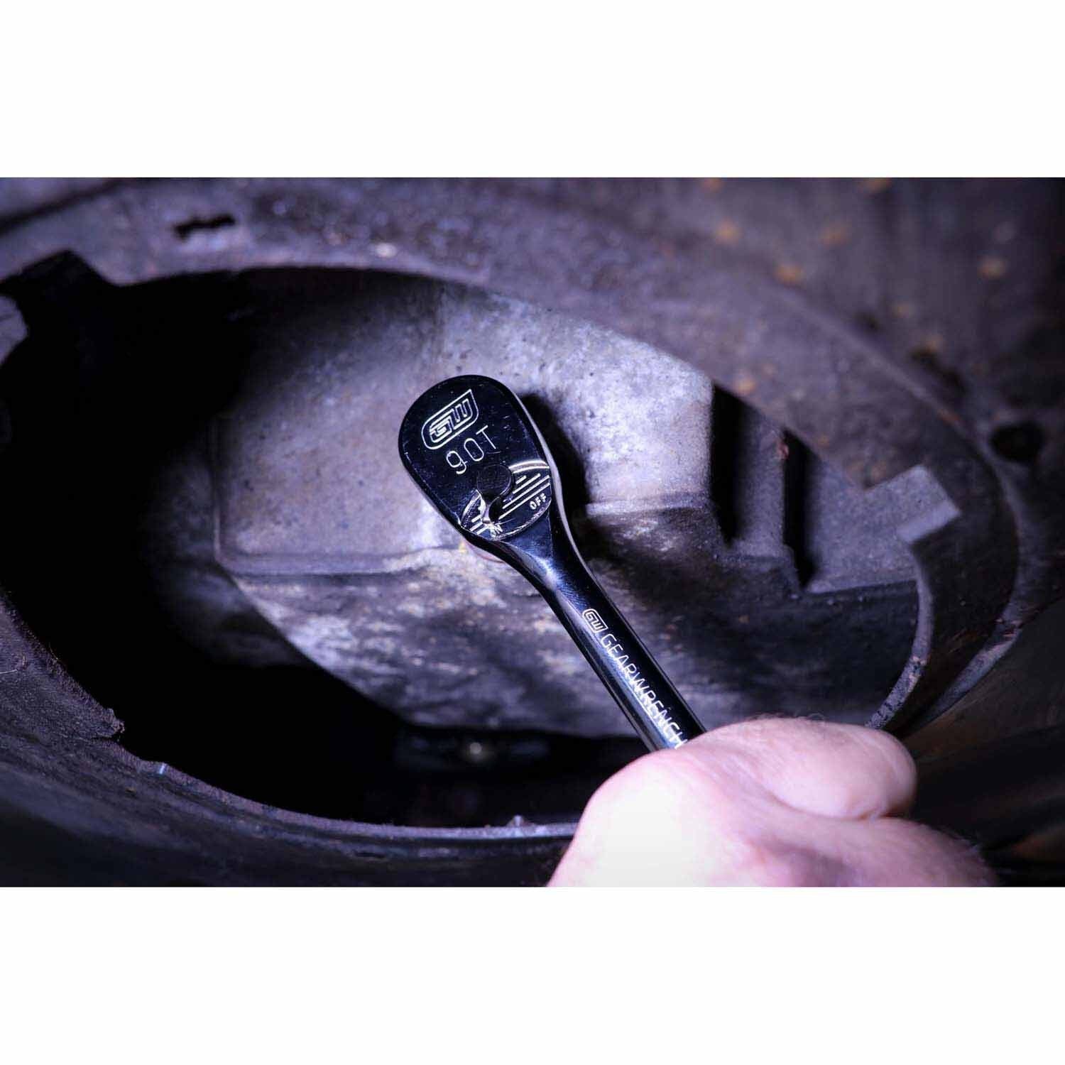 Gearwrench 81211T 3/8" Drive 90-Tooth Teardrop Ratchet 8"