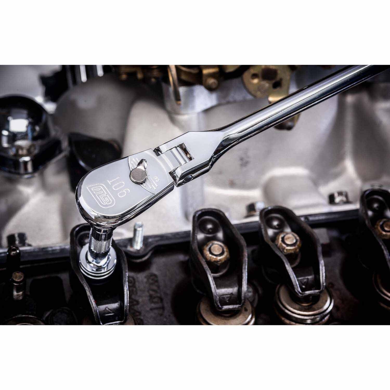 Gearwrench 81306T 1/2" Drive 90-Tooth Flex Head Teardrop Ratchet 17"