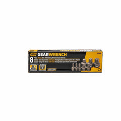 Gearwrench 81550 8 Pc. Metric Hex Insert Bit Set for 6 & 12 Point Wrenches
