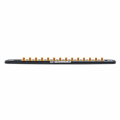 Gearwrench 83126 1/4" Drive Magnetic Socket Rail with 14 Clips