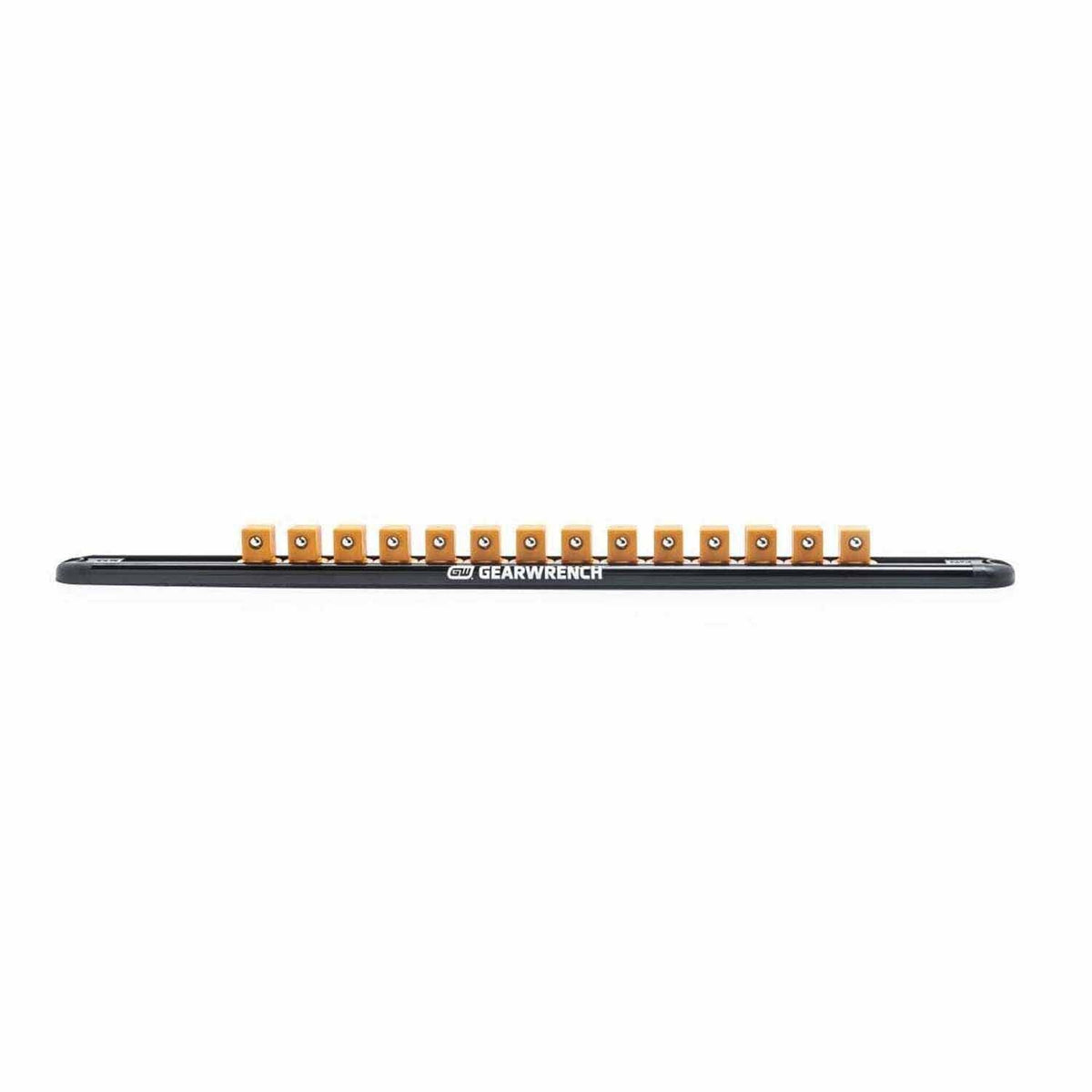 Gearwrench 83128 1/2" Drive Magnetic Socket Rail with 14 Clips