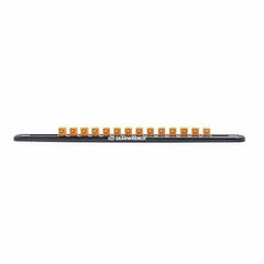 Gearwrench 83128 1/2" Drive Magnetic Socket Rail with 14 Clips
