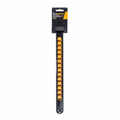 Gearwrench 83128 1/2" Drive Magnetic Socket Rail with 14 Clips