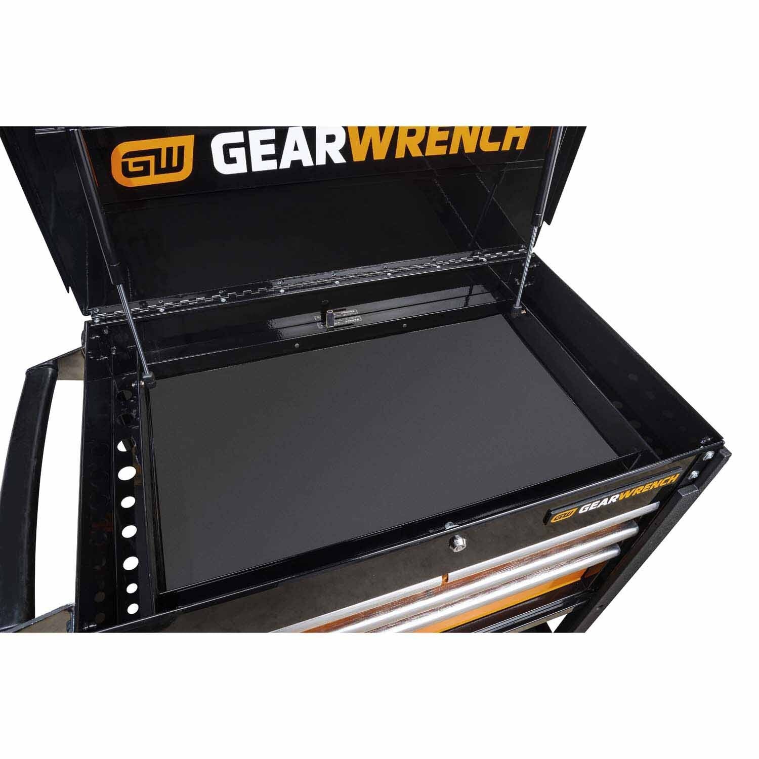 Gearwrench 83168 33" 4 Drawer Black & Orange Utility Cart