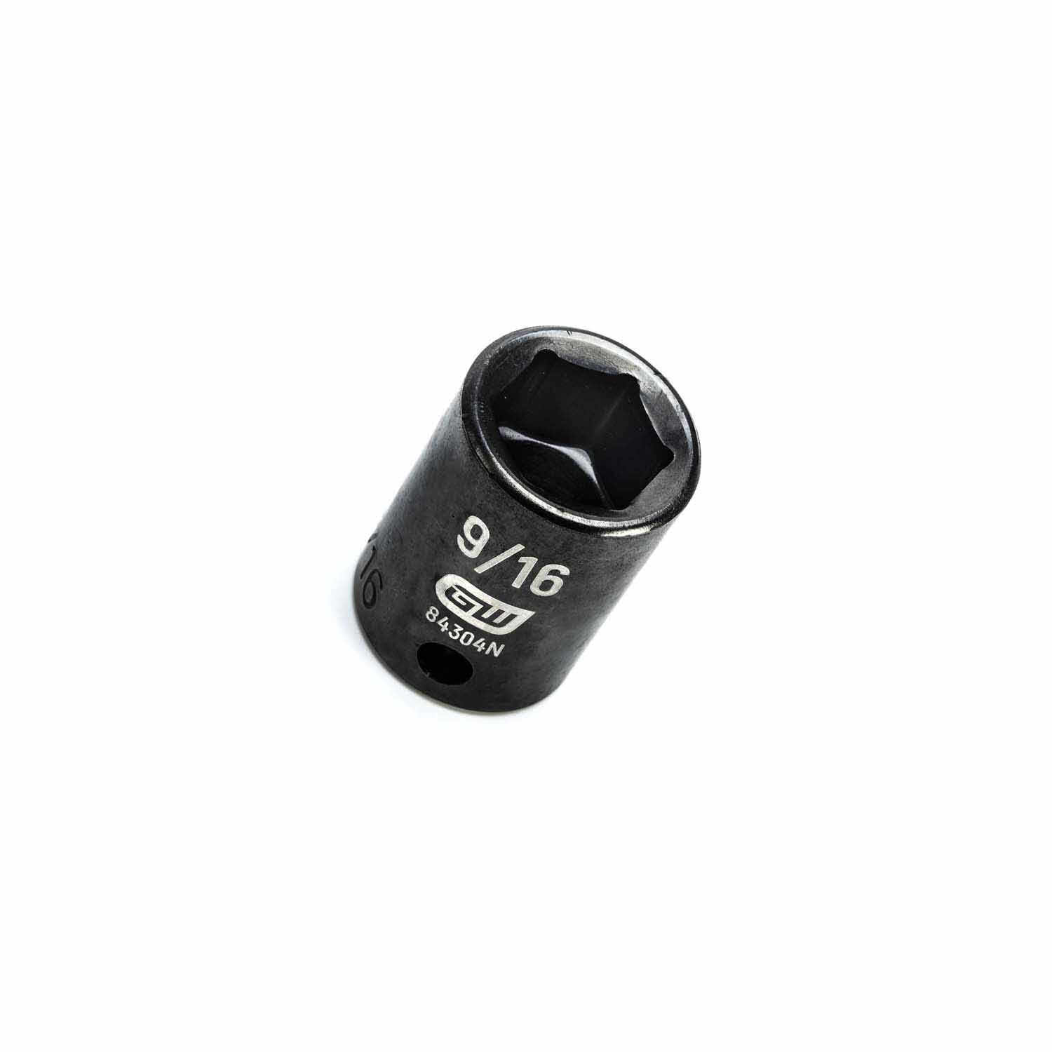 Gearwrench 84304N 3/8" Drive 6 Point Standard Impact SAE Socket 9/16"