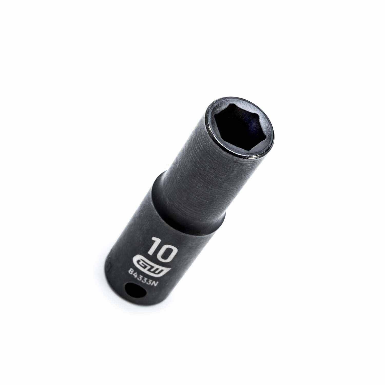 Gearwrench 84333N 3/8" Drive 6 Point Deep Impact Metric Socket 10mm