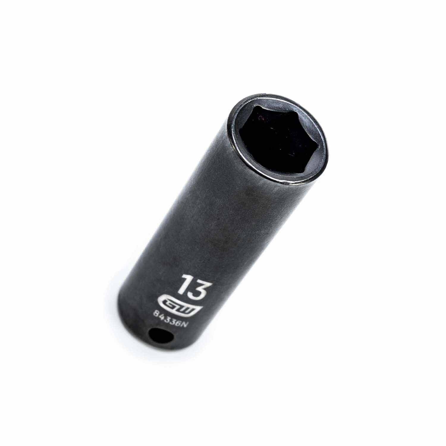 Gearwrench 84336N 3/8" Drive 6 Point Deep Impact Metric Socket 13mm