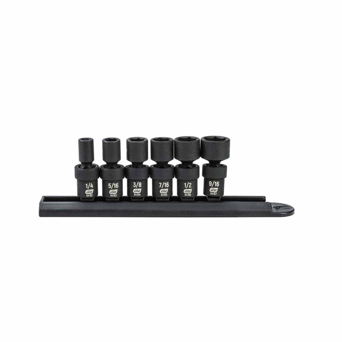 Gearwrench 84904 6 Pc. 1/4" Drive 6 Point Standard Universal Impact SAE Socket Set