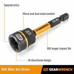 Gearwrench 86186 1/2" Bolt Biter Nut Extractor & Driver