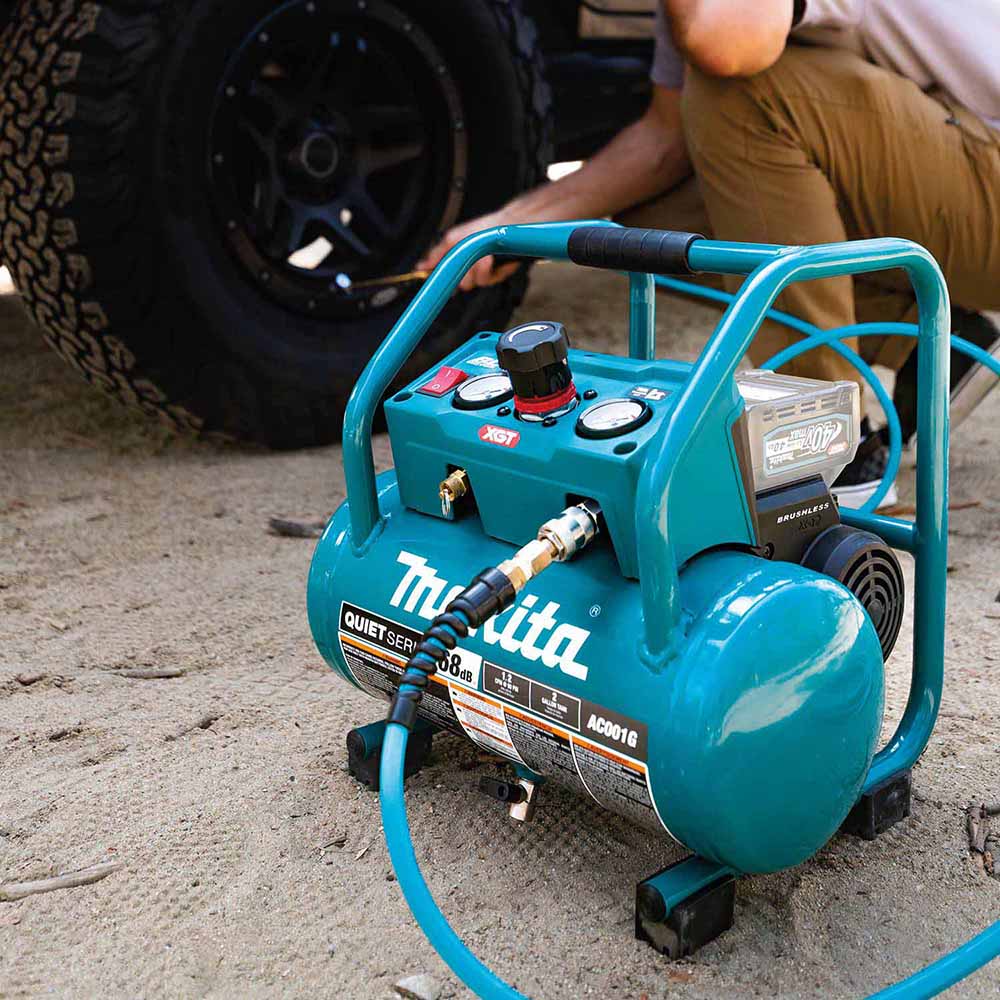 Makita AC001GZ 40V max XGT Brushless Cordless 2 Gallon Quiet Series Compressor, Tool Only