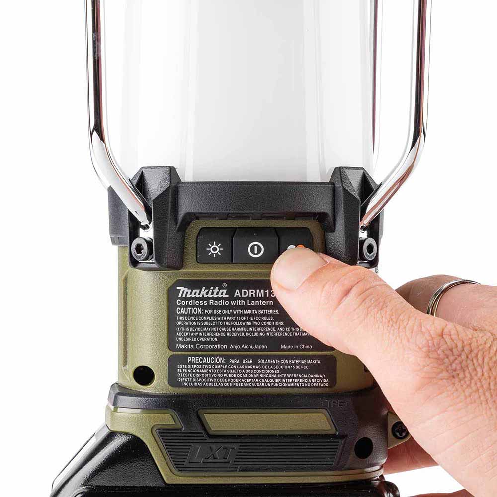 Makita ADRM13 Outdoor Adventure 18V LXT Bluetooth Radio and L.E.D. Lantern