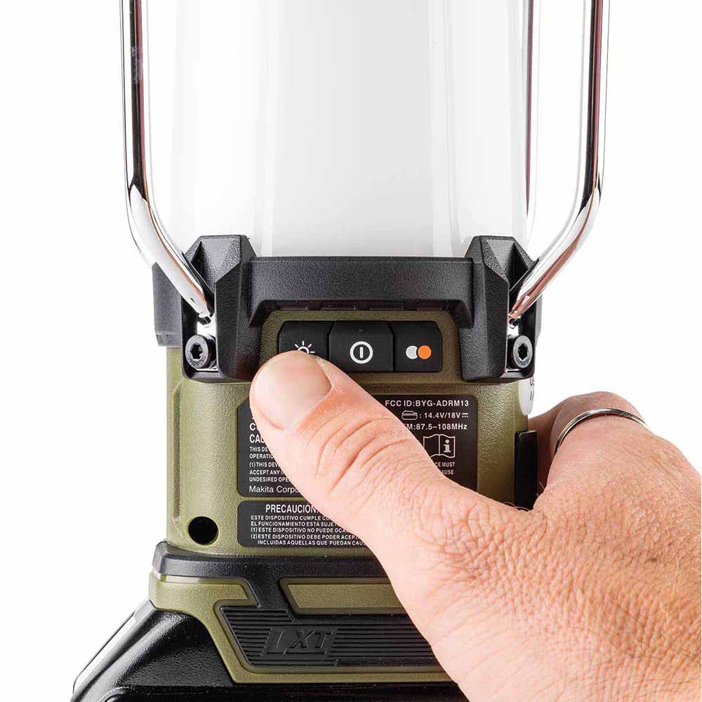 Makita ADRM13 Outdoor Adventure 18V LXT Bluetooth Radio and L.E.D. Lantern