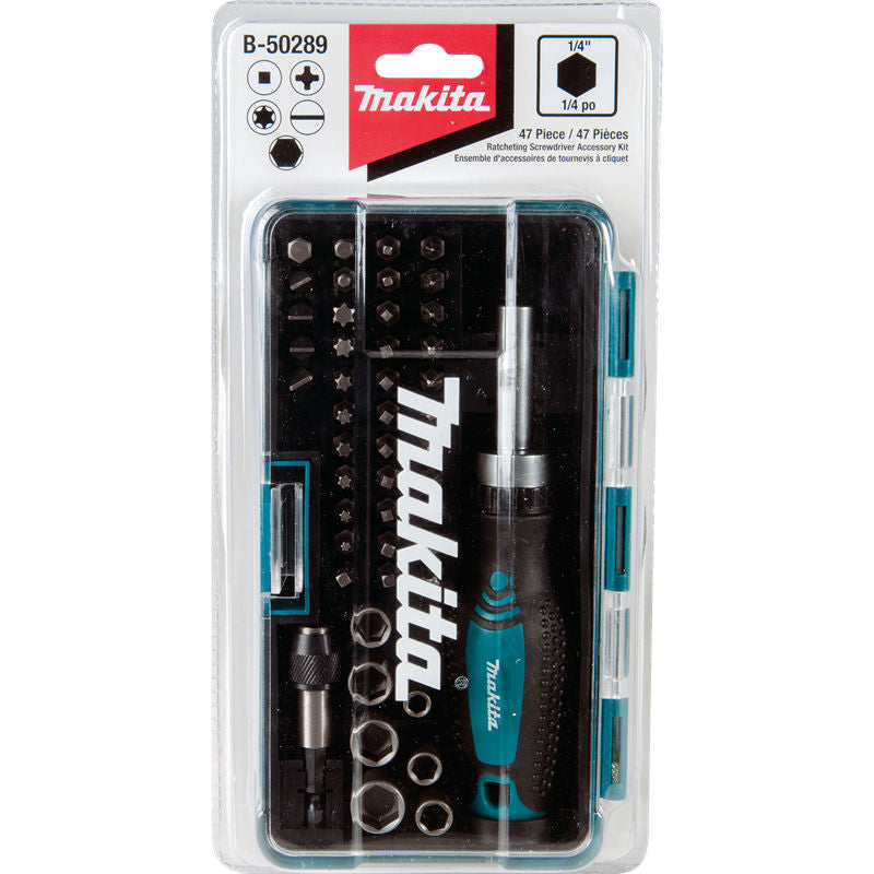 Makita B-50289 47 Piece Ratchet and Bit Set
