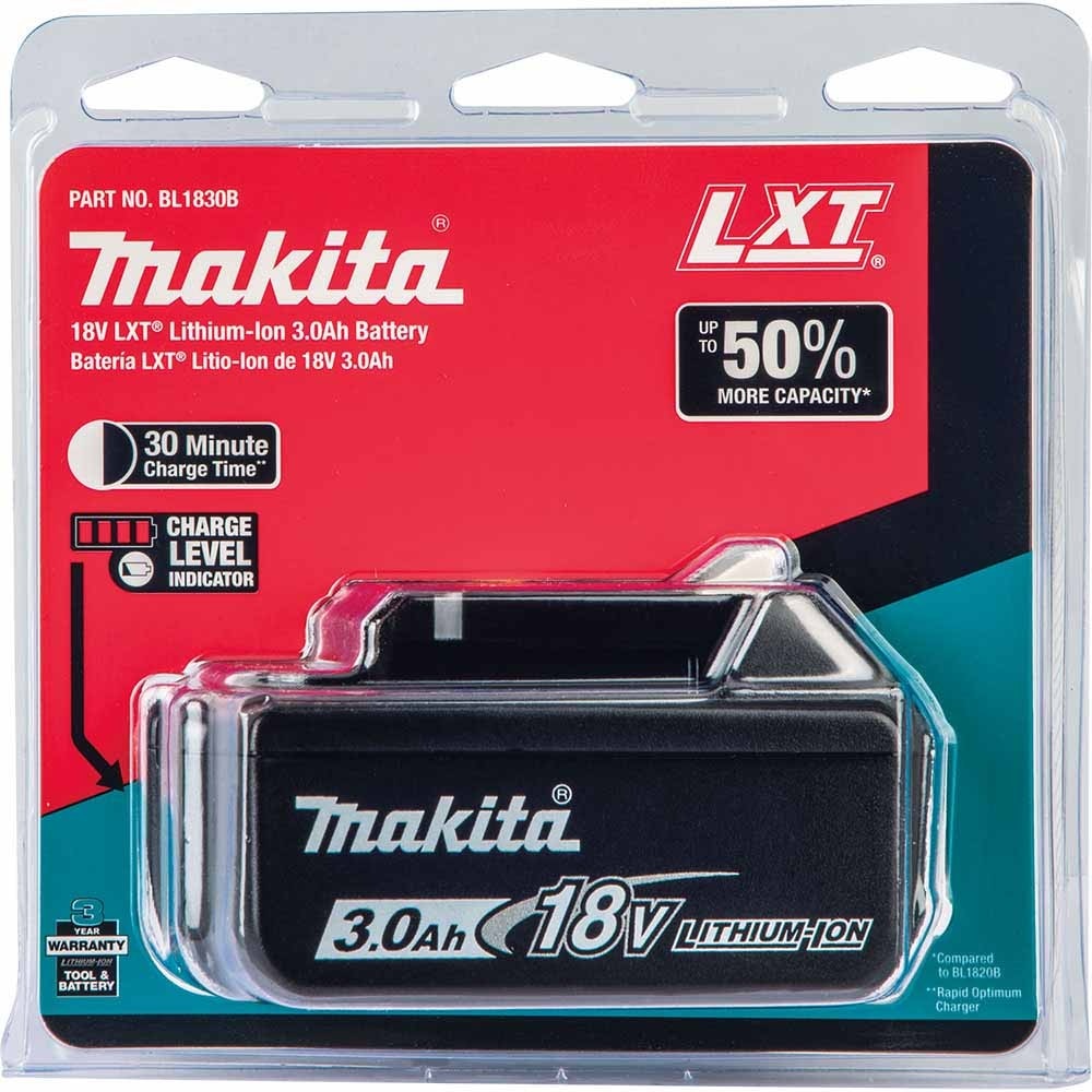 Makita BL1830B 18V LXT 3.0 Ah Li-ion Battery