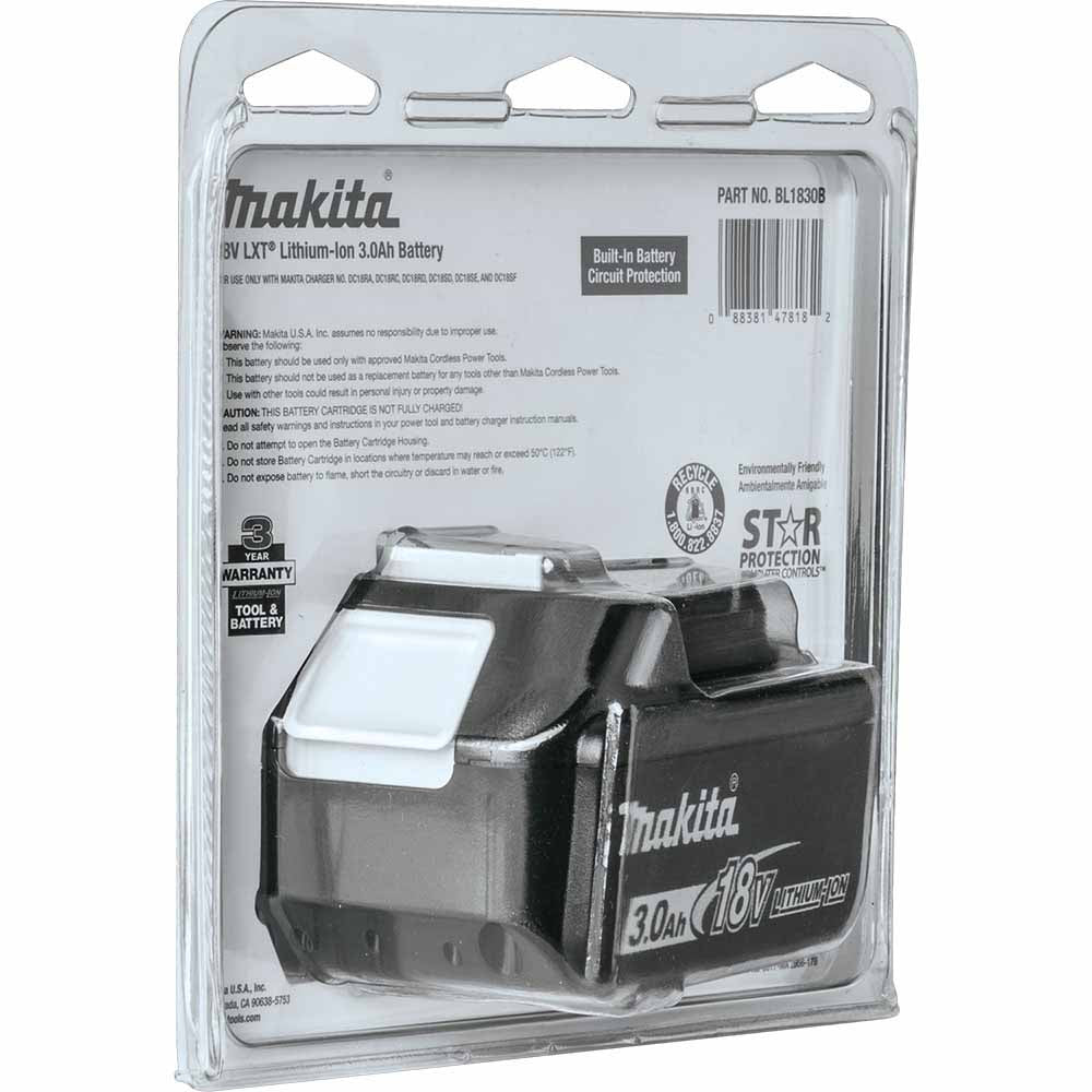 Makita BL1830B 18V LXT 3.0 Ah Li-ion Battery