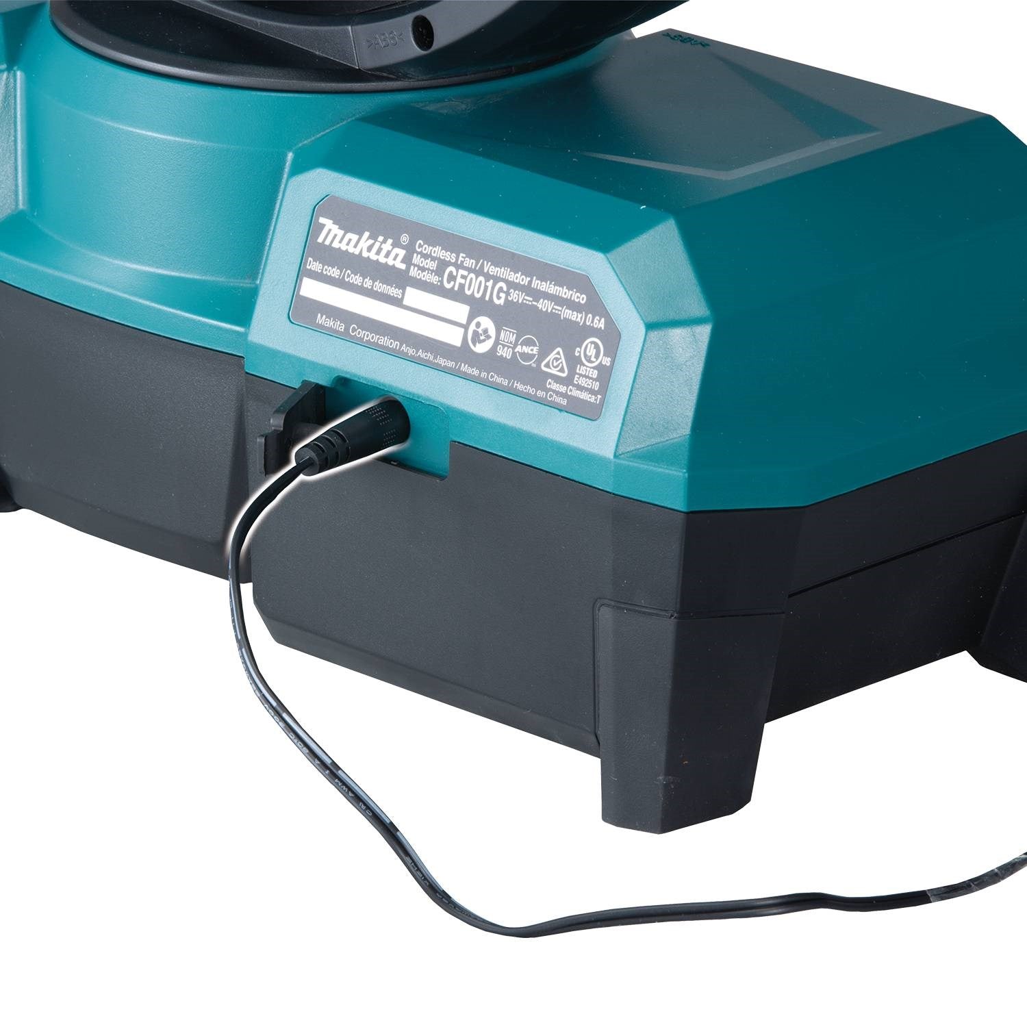Makita CF001GZ 40V max XGT® Cordless 9-1/4" Fan, Tool Only
