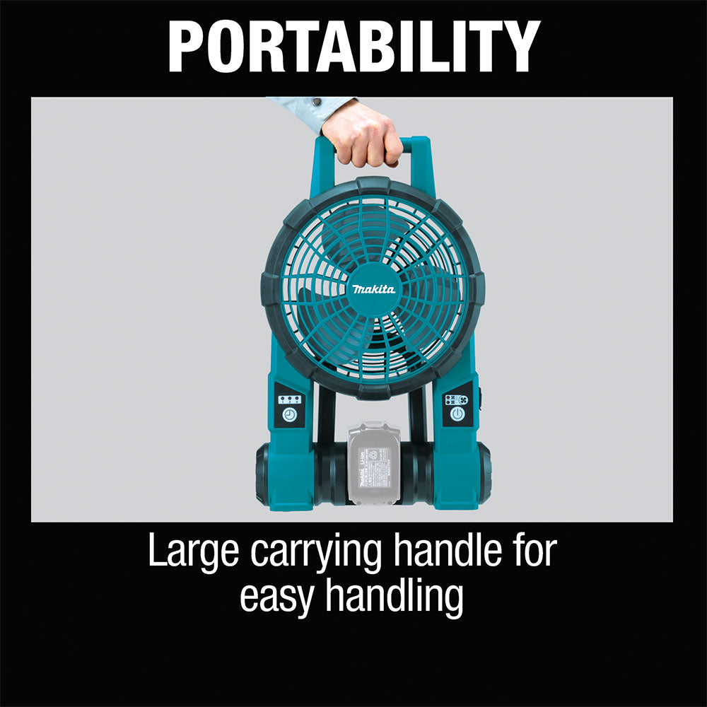 Makita DCF201Z 18V LXT Lithium-Ion Cordless Job Site Fan (Tool only)