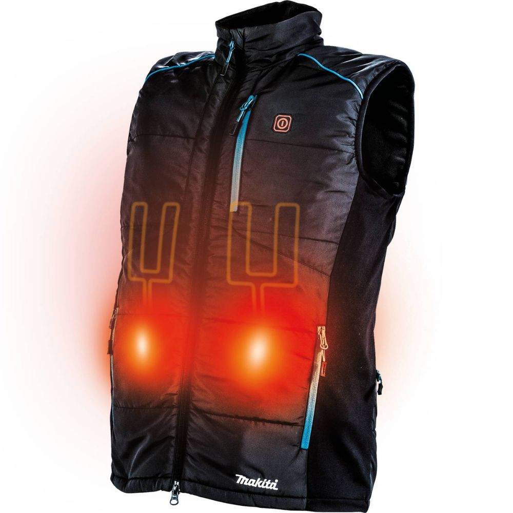 Makita DCV202ZL 18V LXT Lithium-Ion Cordless Heated Vest, Vest Only (Black, Large)