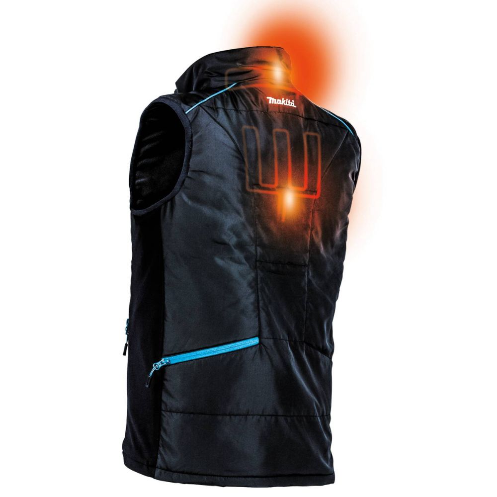 Makita DCV202ZL 18V LXT Lithium-Ion Cordless Heated Vest, Vest Only (Black, Large)