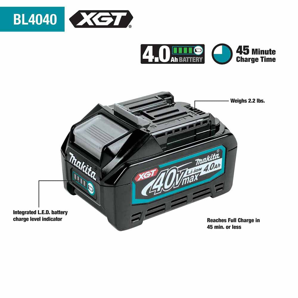 Makita GRJ02M1 40V max XGT Brushless Cordless AVT Orbital Reciprocating Saw Kit (4.0Ah)
