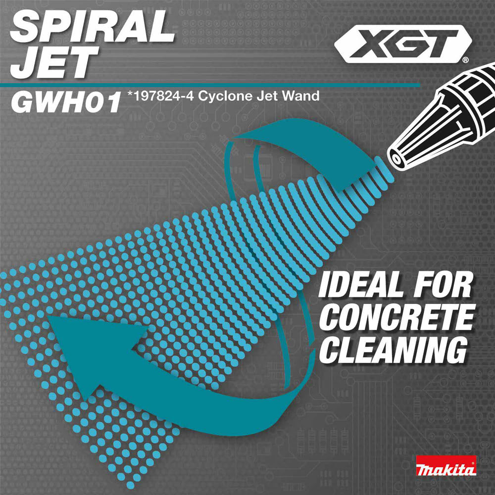 Makita GWH01Z 40V max XGT Brushless Cordless 1300 PSI 1.5 GPM Pressure Washer, Tool Only