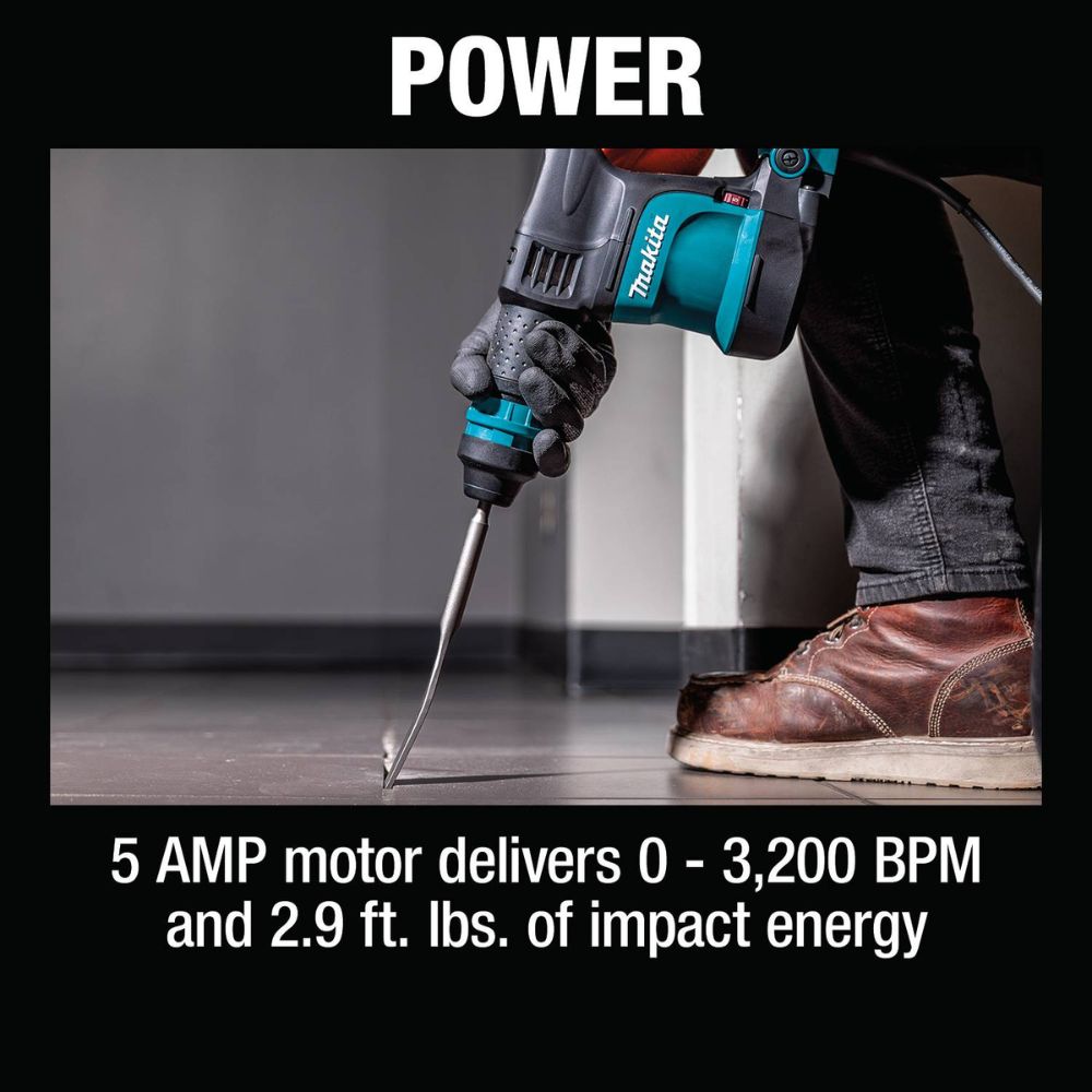 Makita HK1820 SDS-PLUS Power Scraper , 5 amp. , VS trigger , 3-3200 BPM