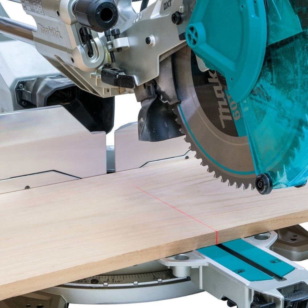 Makita LS1219LX 12" Dual-Bevel Sliding Compound Miter Saw, laser, stand
