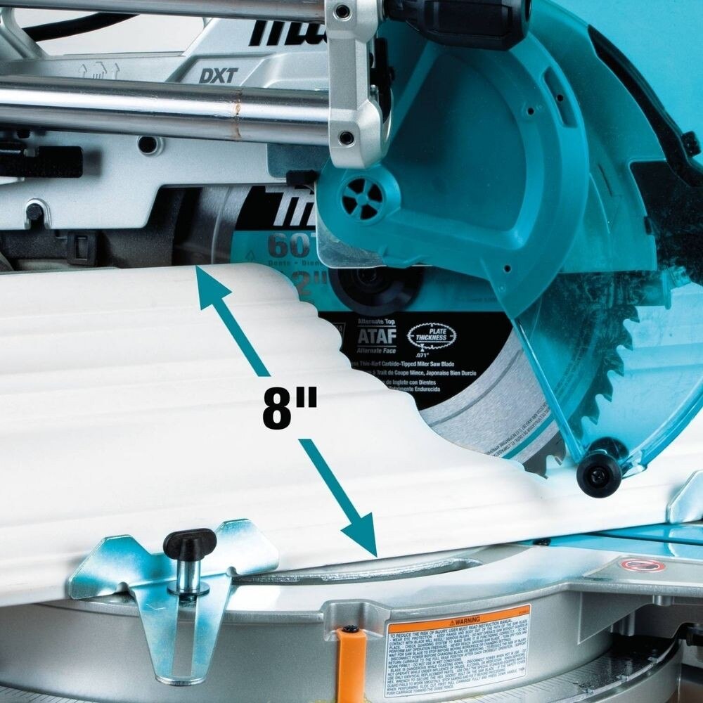 Makita LS1219LX 12" Dual-Bevel Sliding Compound Miter Saw, laser, stand