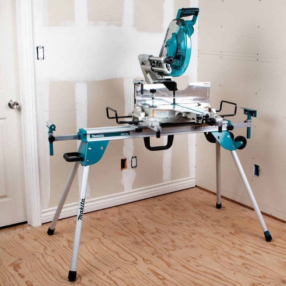 Makita LS1219LX 12" Dual-Bevel Sliding Compound Miter Saw, laser, stand