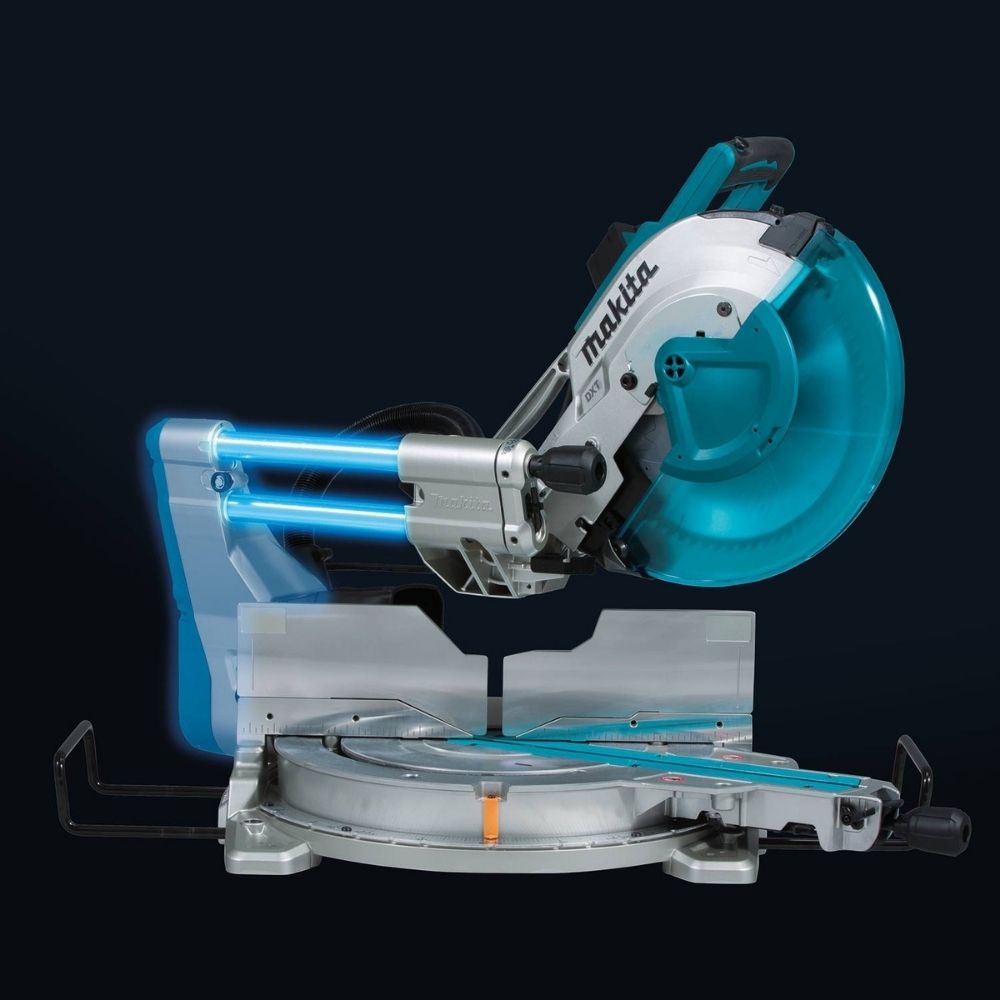 Makita LS1219LX 12" Dual-Bevel Sliding Compound Miter Saw, laser, stand