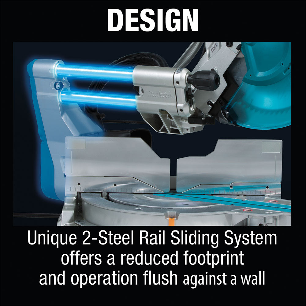 Makita LS1219L 12" Dual-Bevel Sliding Compound Miter Saw, laser