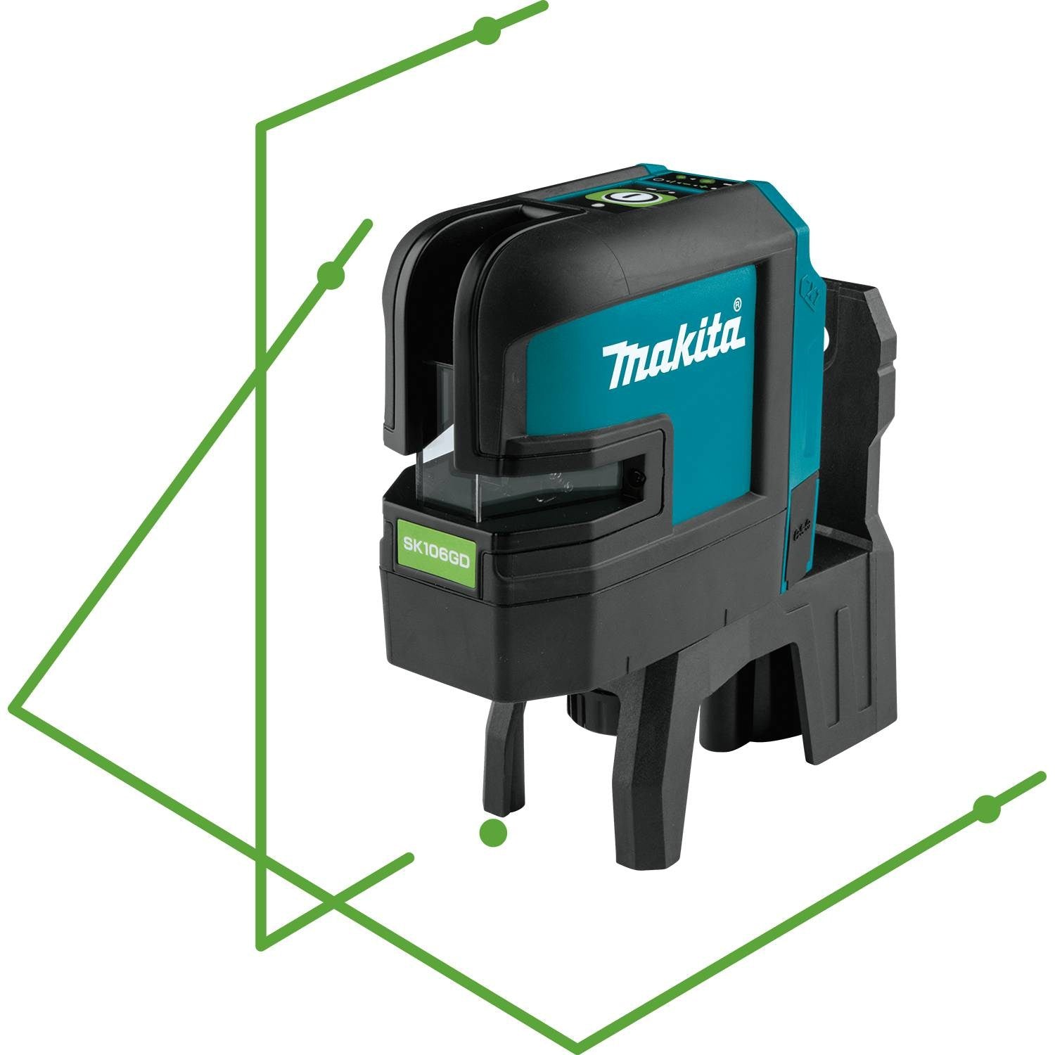 Makita SK106GDZ 12V Max CXT Self-Leveling Cross-Line/4-Point Green Laser