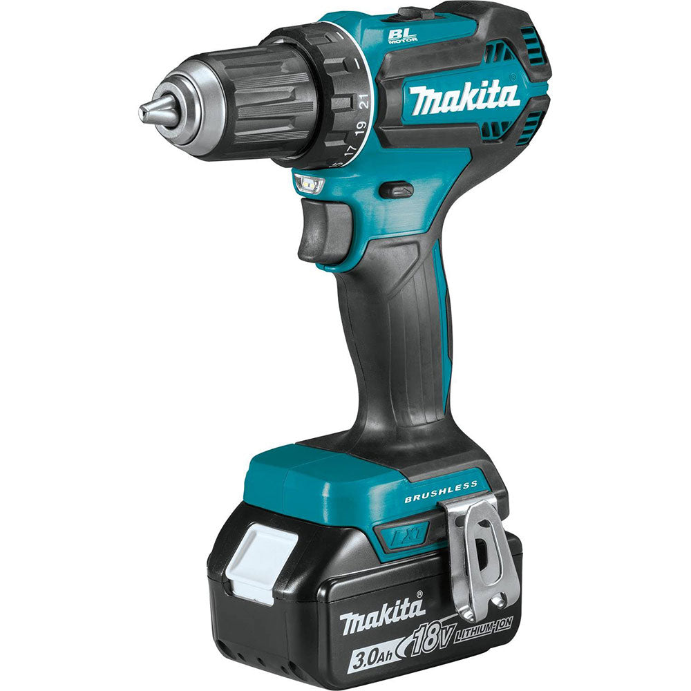 Makita XFD131 18V LXT Compact Brushless 1/2 in. Driver-Drill Kit (3.0Ah)