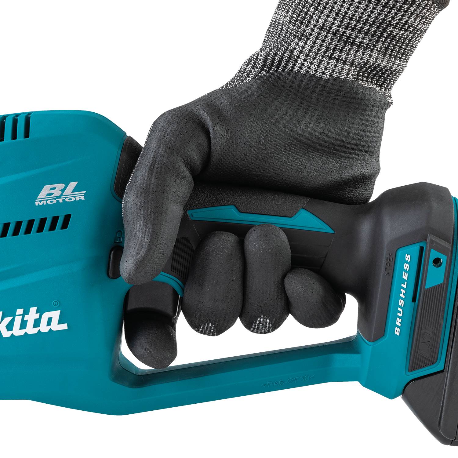 Makita XRJ08Z 18V LXT Lithium-Ion Brushless Cordless Compact One-Handed Recipro Saw, Tool Only
